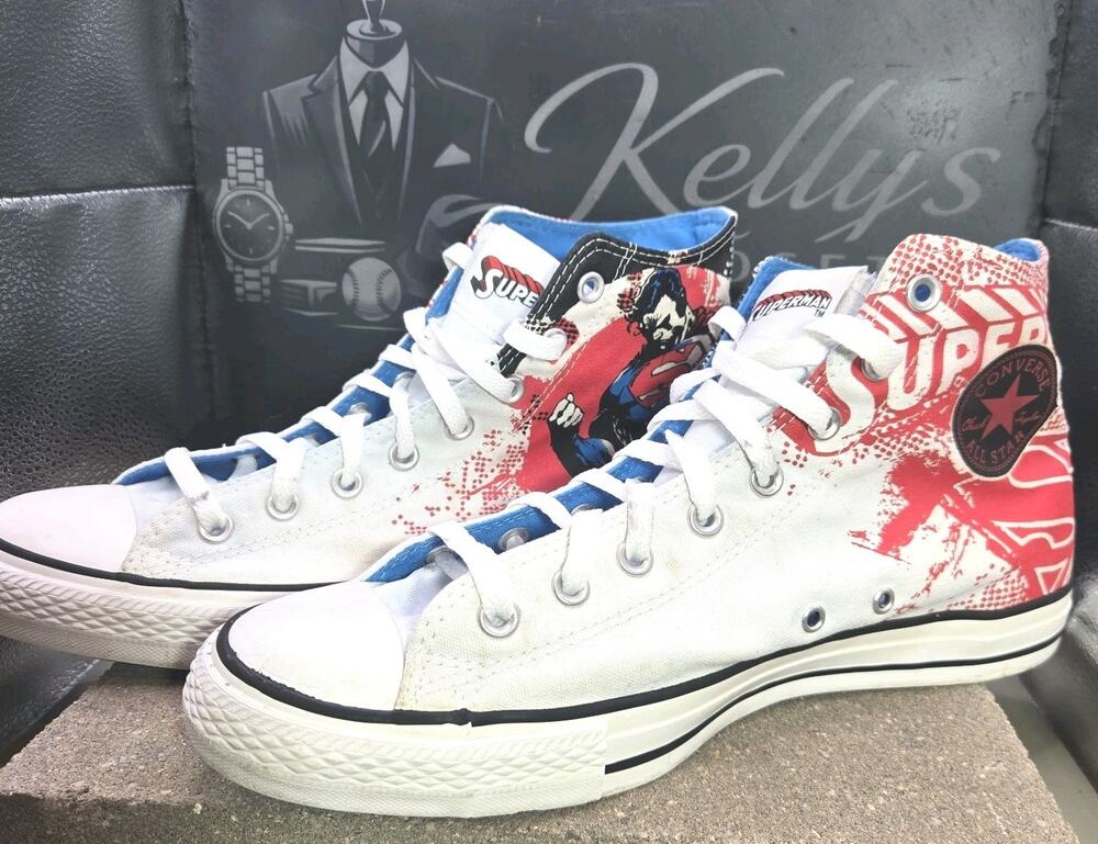 Converse Chuck Taylor All Star Hi Top Superman DC Comics Mens 11 Womens 13 11993